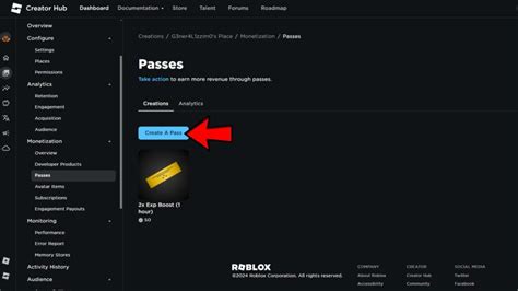 How to Make a Game Pass on Roblox: Step.